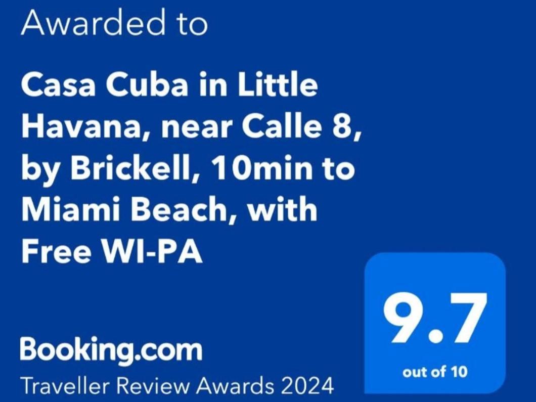 Casa Cuba In Little Havana, Brickell, Calle 8 And 10 Minutes To The Beach Free Parking Miami Exterior photo